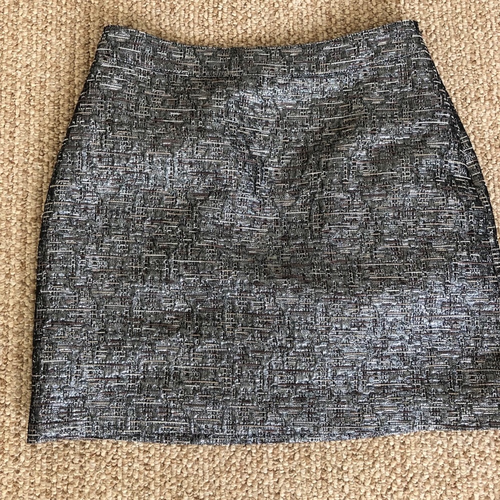 BR metallic mini skirt